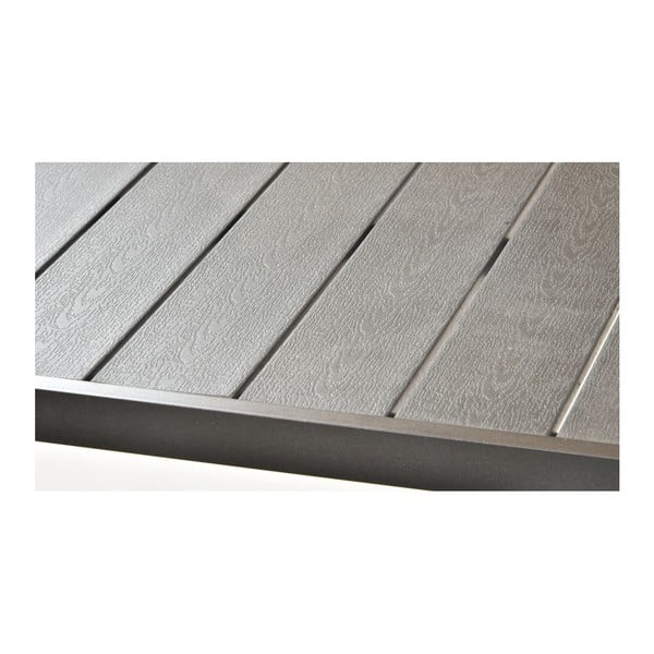 Zestaw ogrodowy dla 4 osób z szarymi krzesłami Joanna i stołem Viking, 90x150 cm-image-2