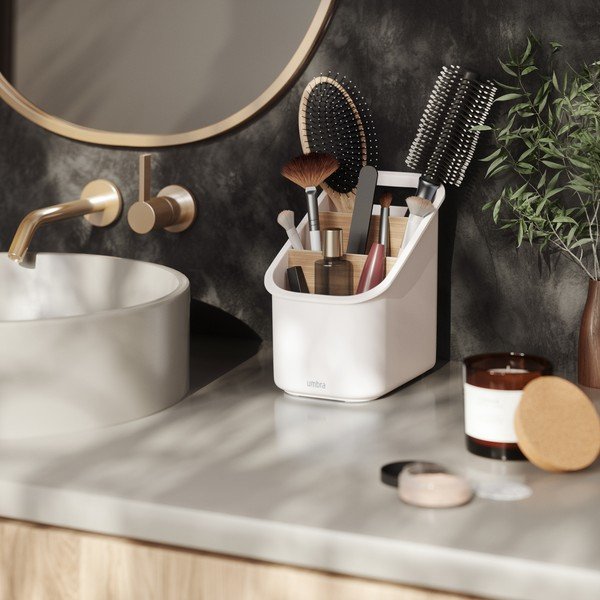 Stojak na przybory kuchenne z plastiku z recyklingu Bellwood – Umbra-image-1