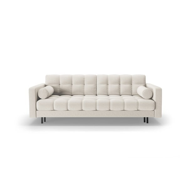 Kremowa rozkładana sofa ze schowkiem 222 cm Bali – Cosmopolitan Design