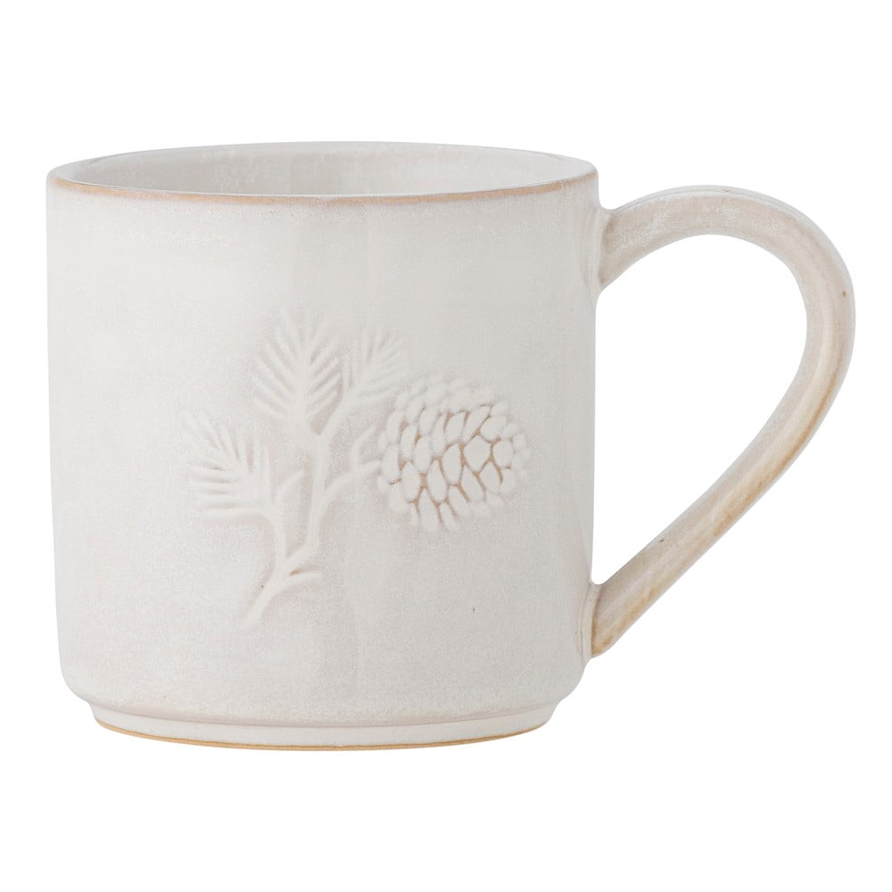 Kremowy kamionkowy kubek ze świątecznym motywem 300 ml Winter – Bloomingville