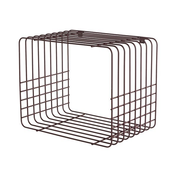 Bordowa wielopoziomowa metalowa półka 38 cm Wire – Mette Ditmer Denmark