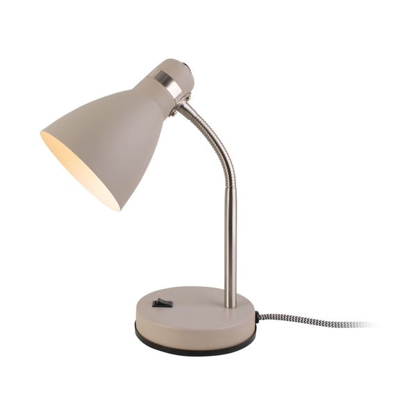Szara lampa stołowa Leitmotiv Study, wys. 30 cm-image-4