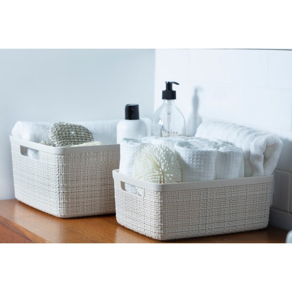 Plastikowy koszyk do przechowywania Jute – Curver-image-2