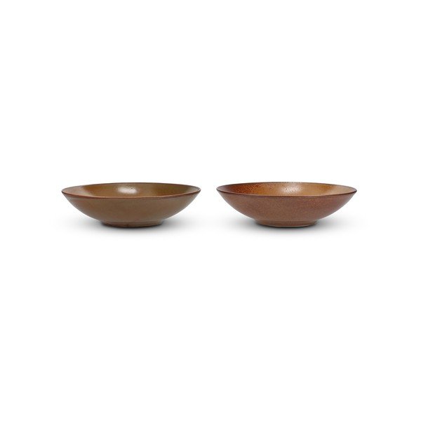 Brązowa porcelanowa misa ø 21 cm Ovio – BonBistro-image-2