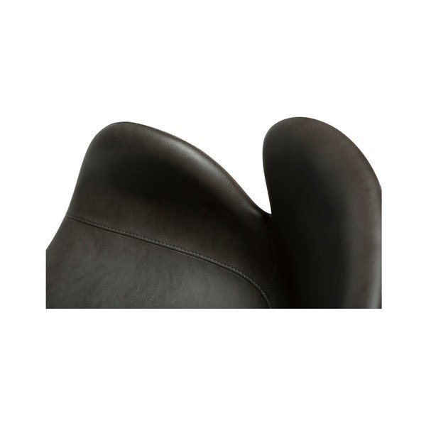 Szary tapicerowany fotel jadalniany z podłokietnikami Gaia – DAN-FORM Denmark-image-3