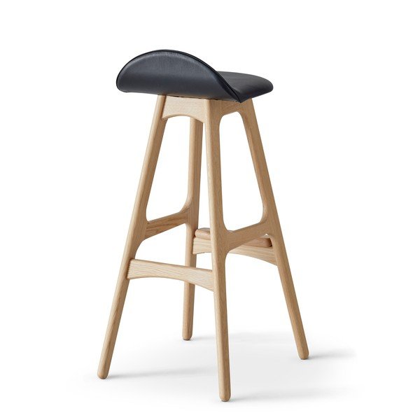 Skórzany hoker obrotowy 86 cm Buck – Hammel Furniture-image-2