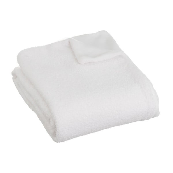 Biały koc z materiału sherpa 130x160 cm Sherpa Bouclé – Casa Selección