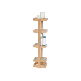 Regał łazienkowy z drewna dębowego Wireworks Caddy Mezza, wys. 73 cm