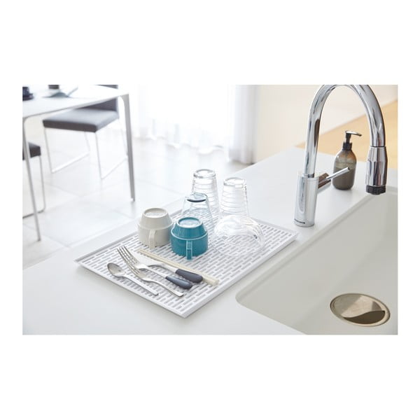 Biały ociekacz do naczyń YAMAZAKI Tower-image-1