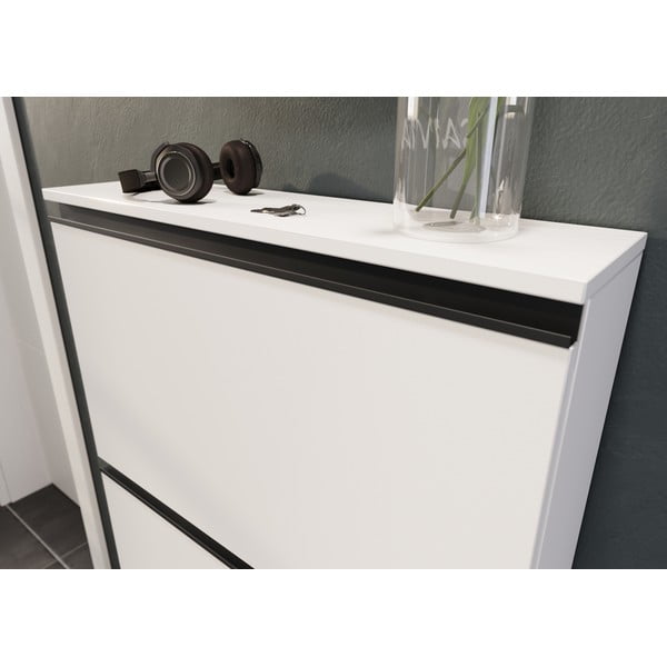 Biała uchylna szafka na buty Scarpa – Germania-image-3