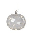Szara świąteczna wisząca dekoracja świetlna ø 18 cm Lina – Markslöjd