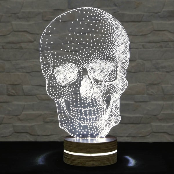 Lampa 3D stołowa Skull Classic