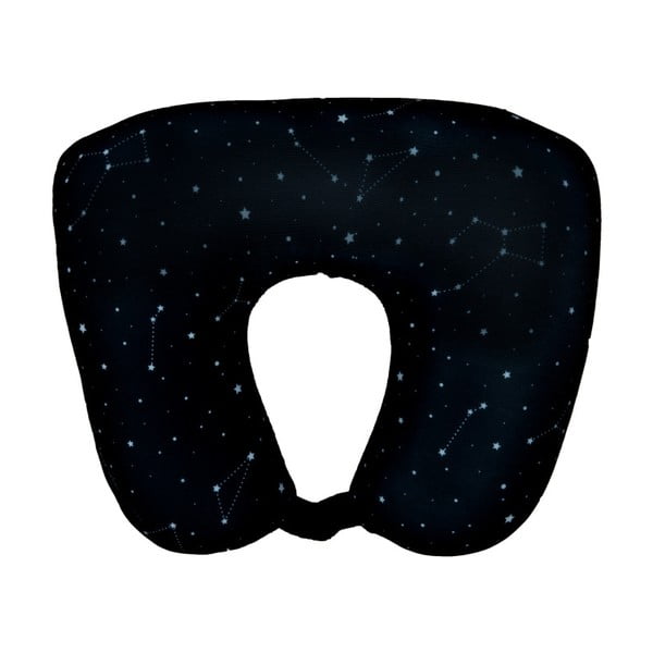 Czarna poduszka podróżna Fisura 2en1 Galaxy