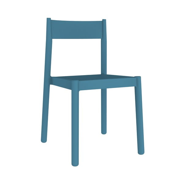 Zestaw 4 niebieskich krzeseł ogrodowych Resol Danna