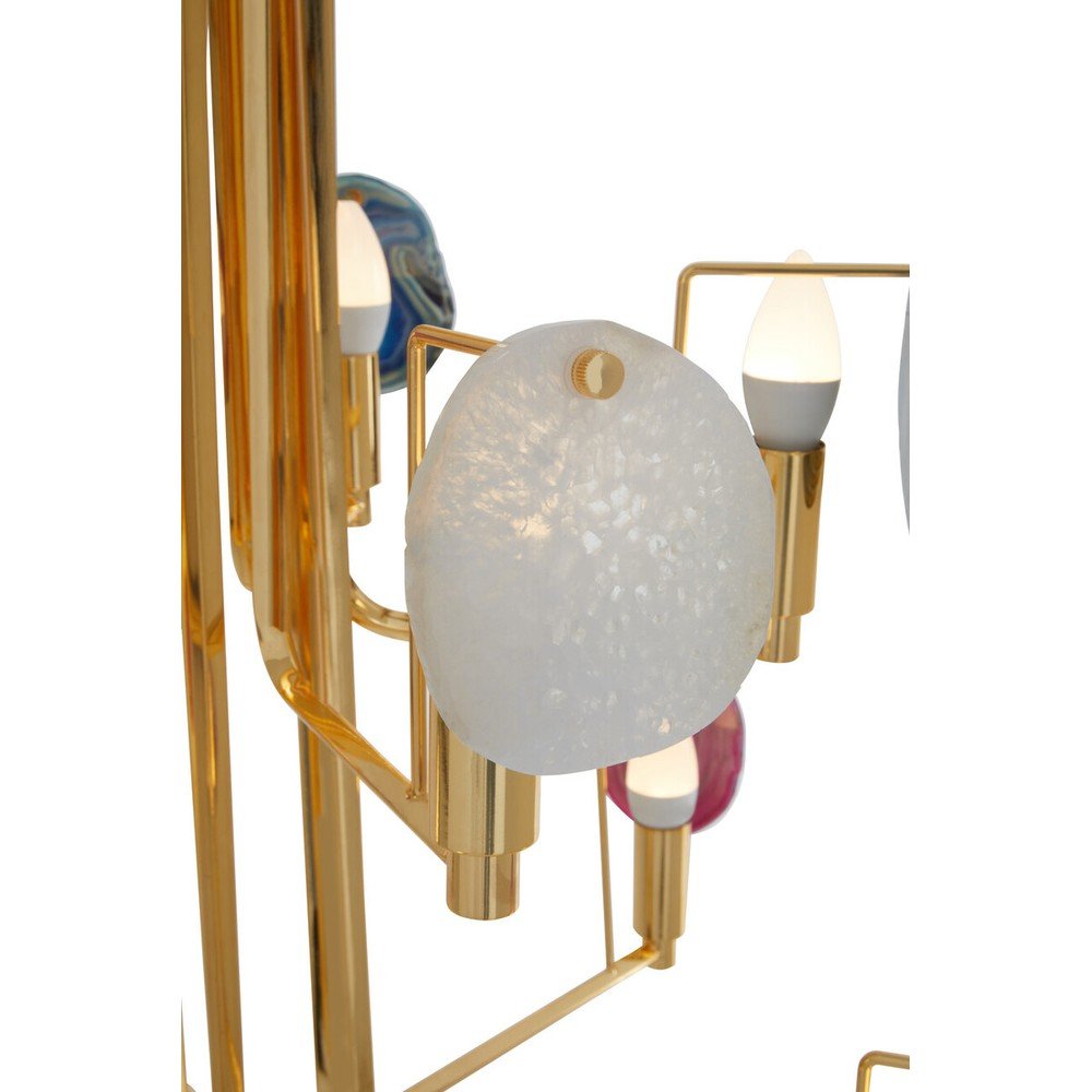 Metalowa lampa wisząca w kolorze złota Glamour – Premier Housewares (zdjęcie 8)