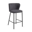 Ciemnoszary hoker (wysokość siedziska 65 cm) Ciselia – Kave Home