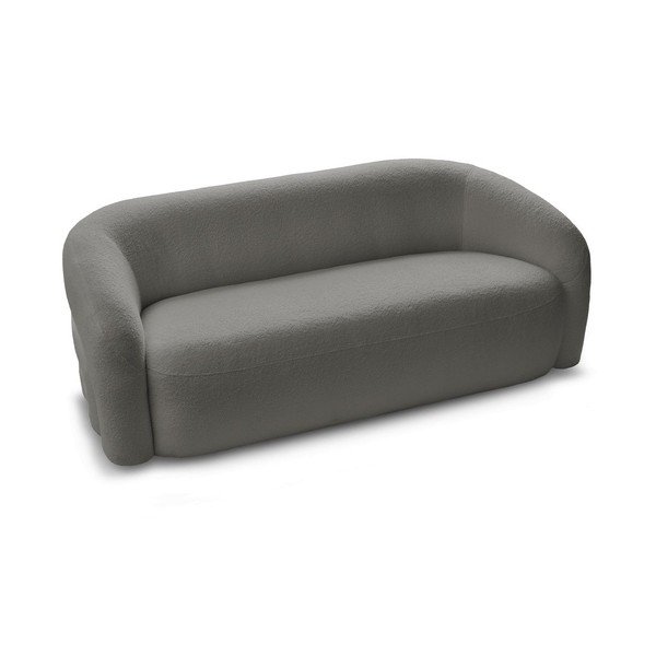Szara sofa z materiału bouclé 193 cm Elina – Bobochic Paris-image-3
