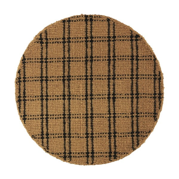 Czarno-naturalny okrągły dywan ø 120 cm – Geese