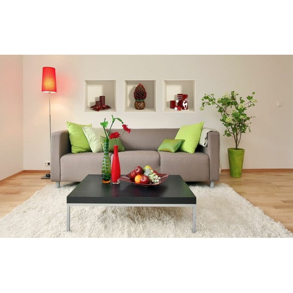 Zestaw 3 naklejek świątecznych 3D Ambiance Red Candles and Christmas Tree-image-3