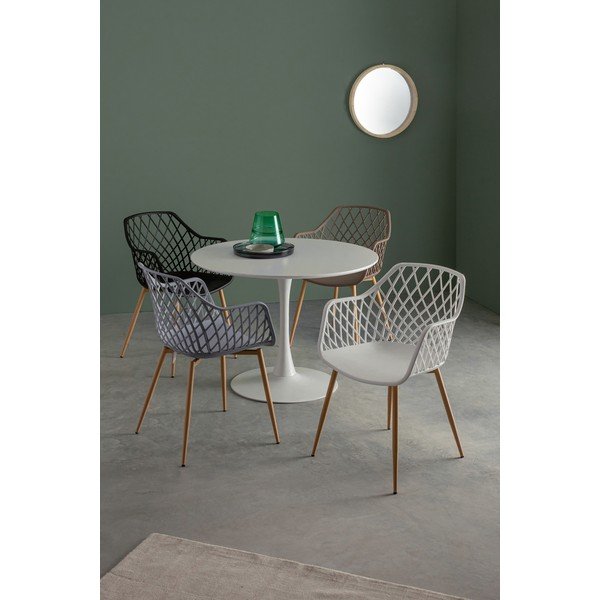 Lustro z drewnianą ramą ścienne ø 42 cm Tiziano – Bizzotto-image-1