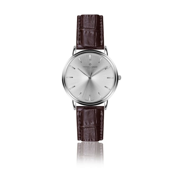 Zegarek z brązowym paskiem ze skóry Frederic Graff Breithorn Black Mesh