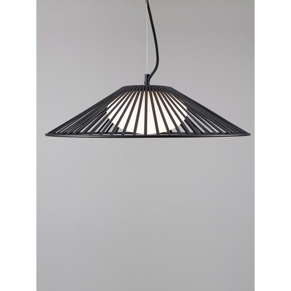Metalowa lampa wisząca LED w kolorze matowej czerni ze szklanym kloszem ø 50 cm Brume – Nova Luce-image-4
