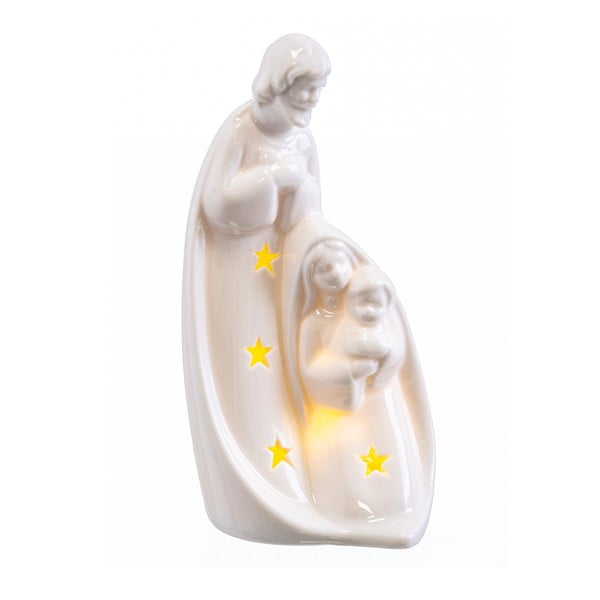 Biała dekoracja świetlna ze świątecznym motywem Birth – Casa Selección