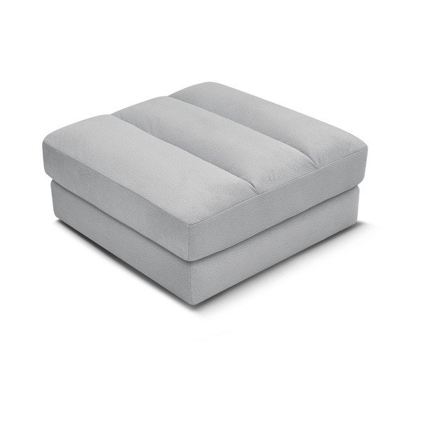 Jasnoszary aksamitny podnóżek Sierra – Bobochic Paris-image-3