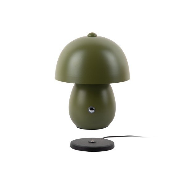 Ciemnozielona lampa stołowa LED z metalowym kloszem (wysokość 18 cm) Mono LED – Leitmotiv-image-1
