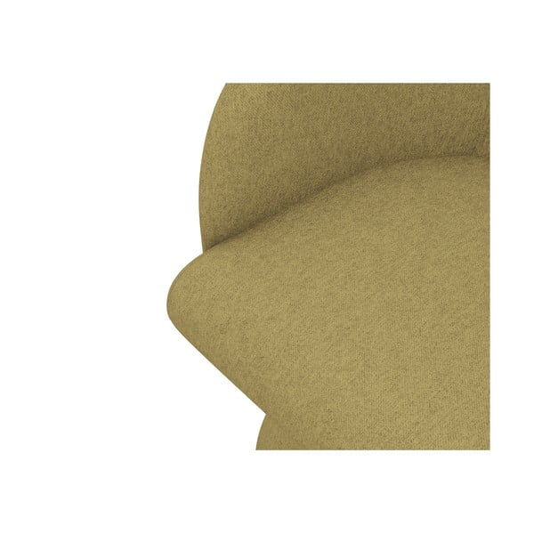 Musztardowy tapicerowany fotel jadalniany Kanoa – Makamii-image-4