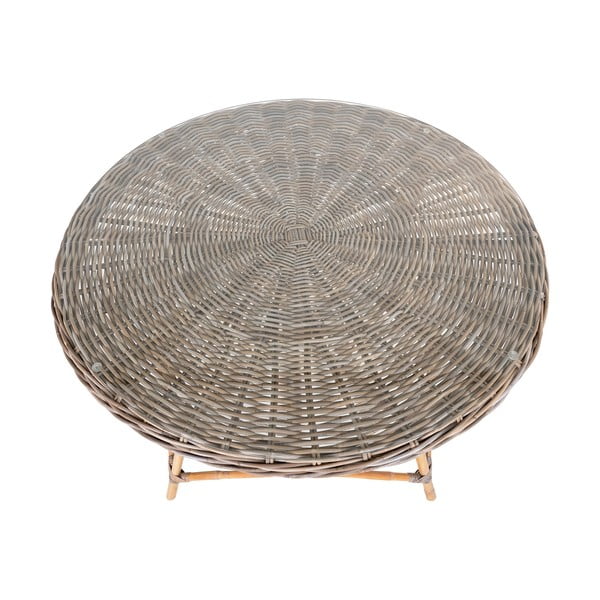 Rattanowy okrągły stół ogrodowy ø 120 cm Larisa – House Nordic-image-2