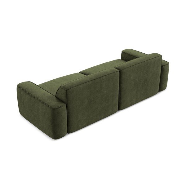 Zielona sofa z tkaniny szenilowej 244 cm Omao – Makamii-image-3