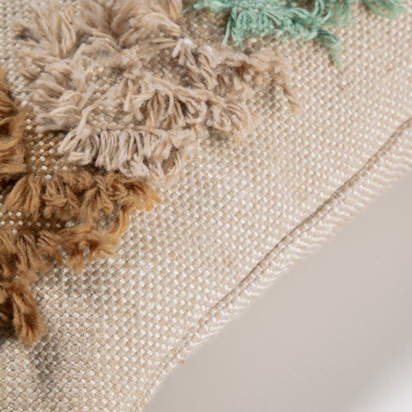 Brązowa poszewka na poduszkę z tworzywa sztucznego z recyklingu Kave Home Dalila, 45x45 cm-image-1