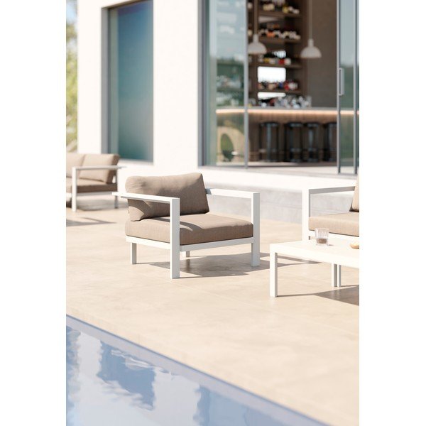 Kremowy fotel ogrodowy Cubic – Diphano-image-1