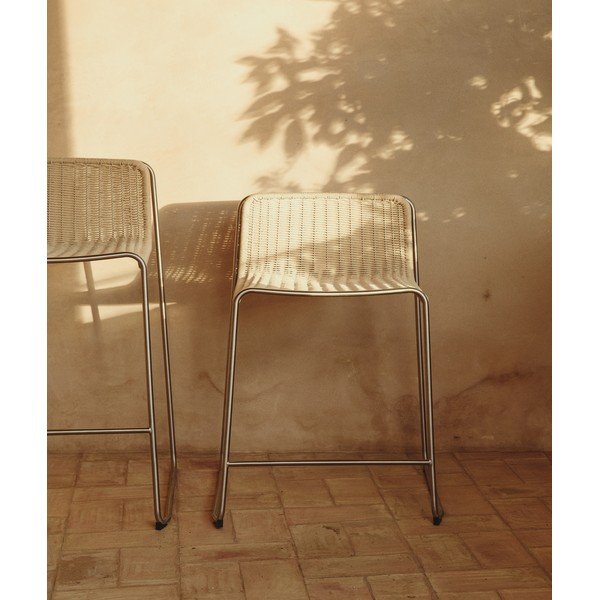 Beżowy metalowy hoker ogrodowy Tavari – Kave Home-image-3