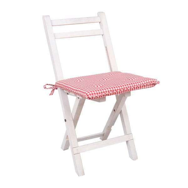 Czerwona poduszka na krzesło Clayre & Eef, 40x40 cm