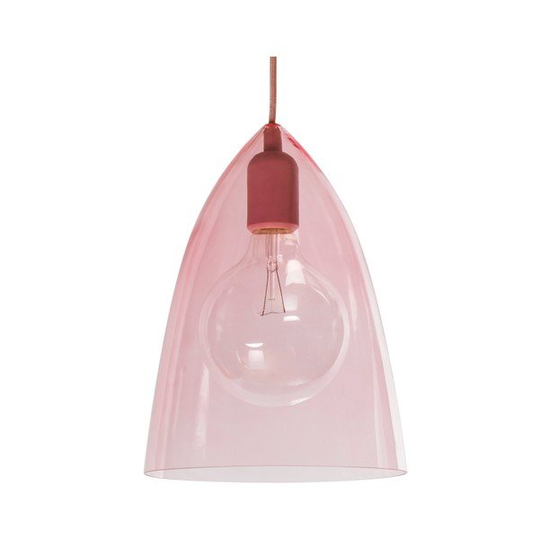 Różowa lampa wisząca SULION Glassy-image-2