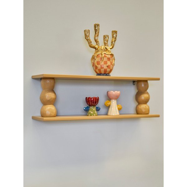 Wielopoziomowa półka w naturalnym kolorze 80 cm Solan – Bloomingville-image-1