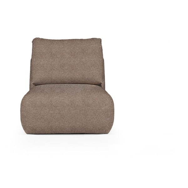 Brązowy fotel z materiału bouclé Mirel – Rodier