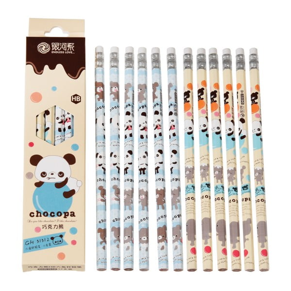 Zestaw 12 ołówków Rex London Choco Panda