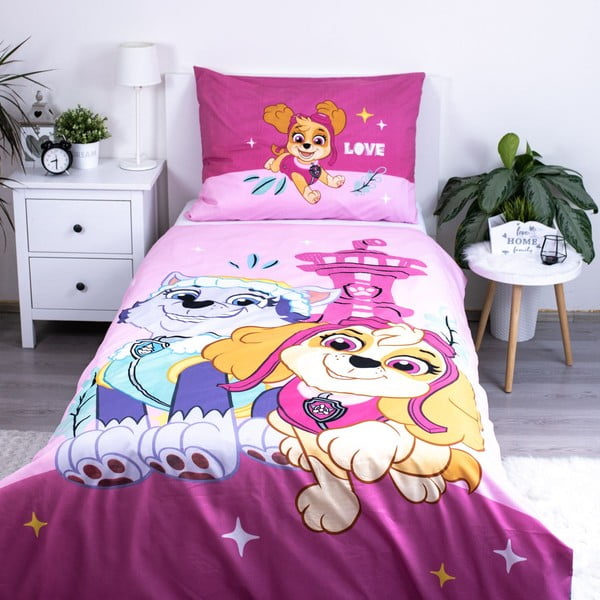Dziecięca pościel jednoosobowa z mikrowłókna 140x200 cm Paw Patrol  – Jerry Fabrics-image-1