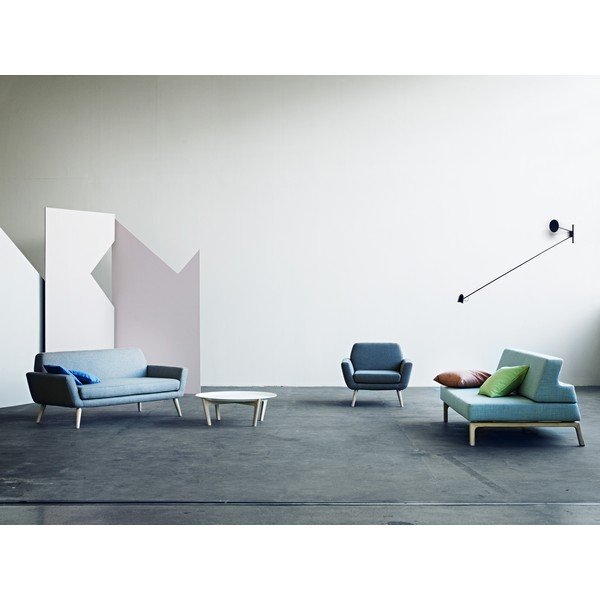 Czarna rozkładana sofa Softline Lazy-image-1