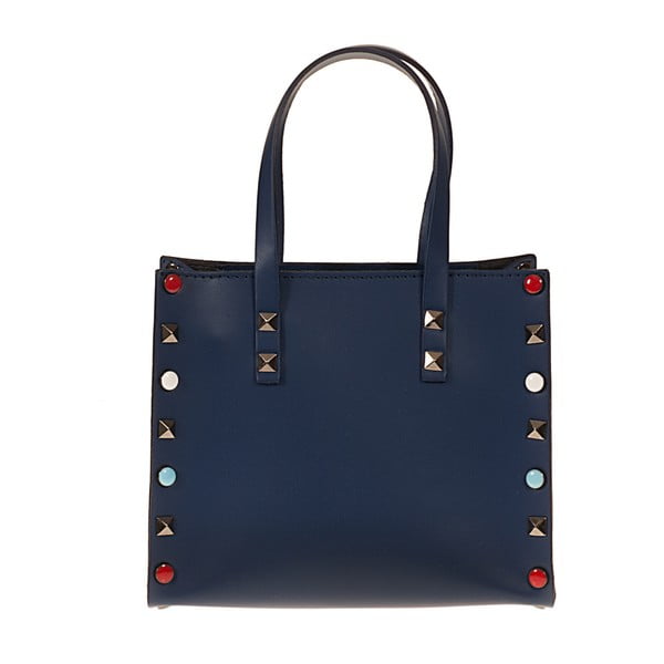 Niebieska skórzana torebka Pitti Bags Belinda