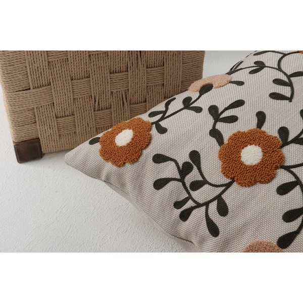 Lniana poduszka dekoracyjna 43x43 cm Fulya – Mioli Decor-image-3