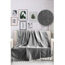 Czarna bawełniana narzuta na łóżko Viaden HN, 170x230 cm