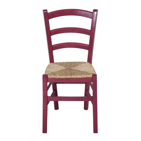 Fioletowe krzesło z drewna bukowego Alis