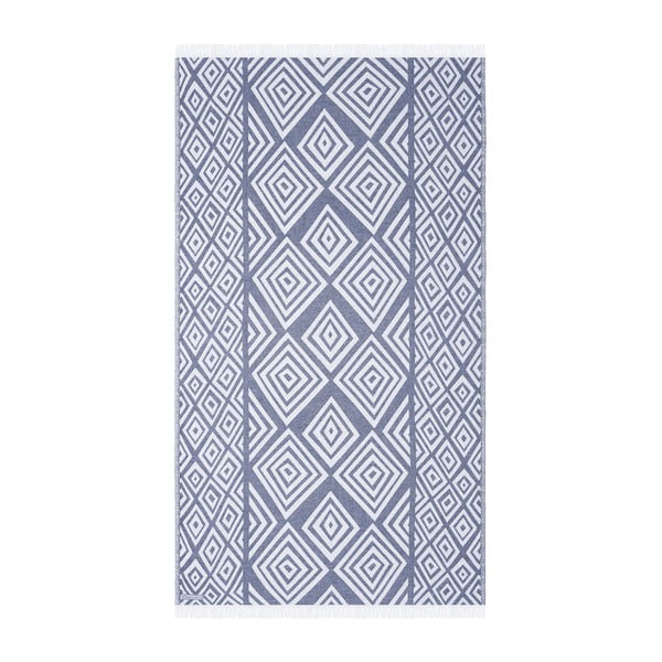 Niebieski ręcznik hammam Begonville Waypoint, 175x90 cm