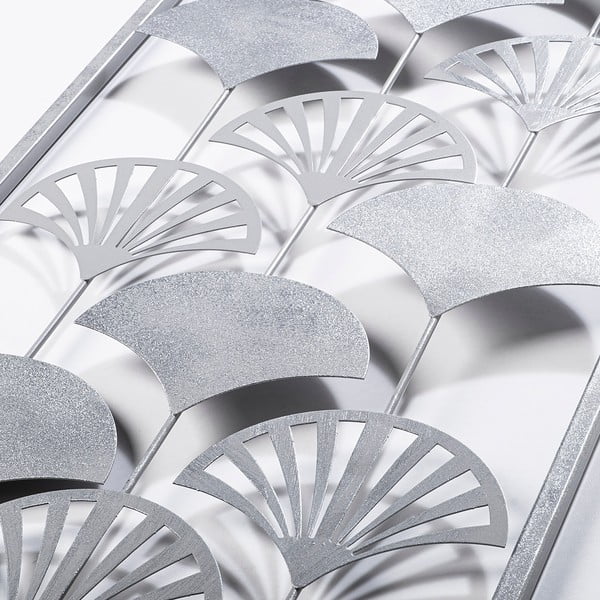 Metalowa dekoracja ścienna 32x90 cm Gingko – Wallity-image-4