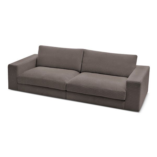 Szarobrązowa sztruksowa sofa 274 cm Leonard – Bobochic Paris-image-4
