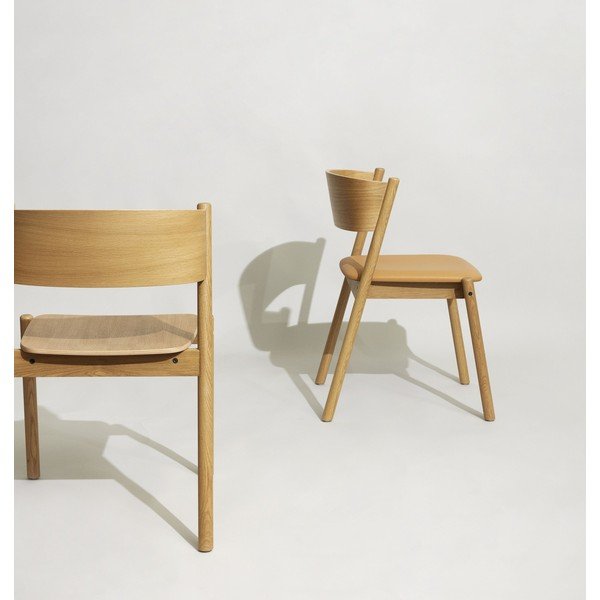 Dębowe krzesła do jadalni Oblique - Hübsch-image-1